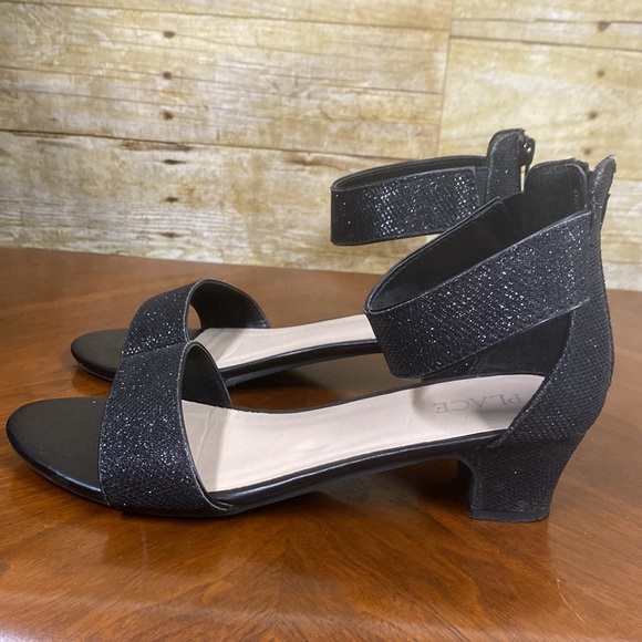 Black sparkle sandals for prom or formals size 5 - Picture 5 of 8